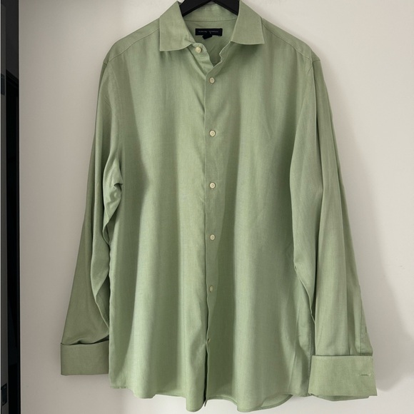 Banana Republic Fitted Green Long Sleeve Shirt - Picture 3 of 4